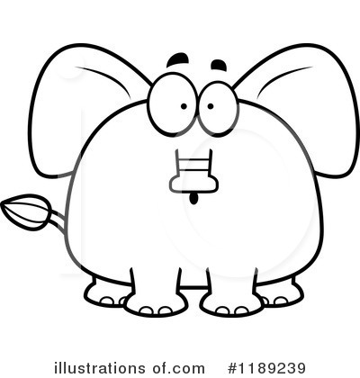 Royalty-Free (RF) Elephant Clipart Illustration by Cory Thoman - Stock Sample #1189239