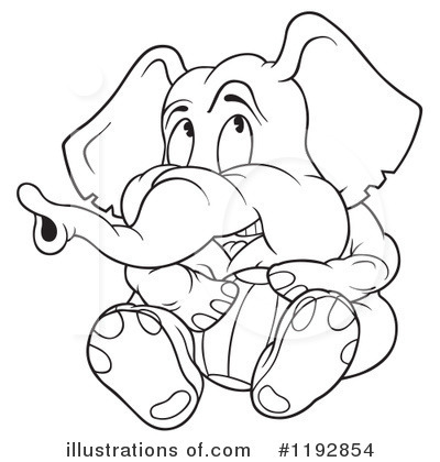 Royalty-Free (RF) Elephant Clipart Illustration by dero - Stock Sample #1192854