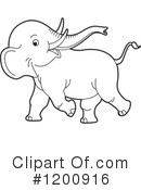 Elephant Clipart #1200916 by Lal Perera
