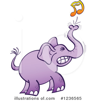 Royalty-Free (RF) Elephant Clipart Illustration by Zooco - Stock Sample #1236565