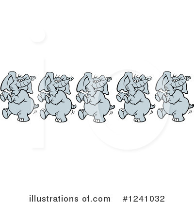 Elephant Clipart #1241032 by Johnny Sajem