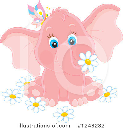 Royalty-Free (RF) Elephant Clipart Illustration by Alex Bannykh - Stock Sample #1248282