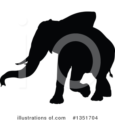 Royalty-Free (RF) Elephant Clipart Illustration by AtStockIllustration - Stock Sample #1351704