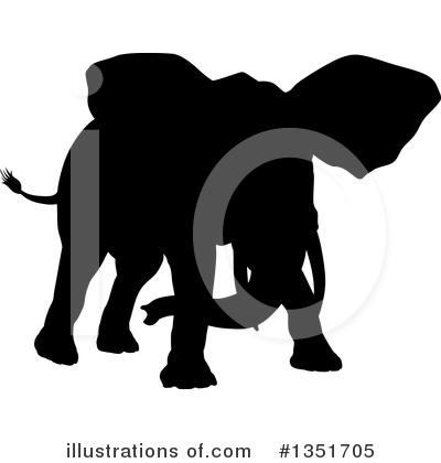 Royalty-Free (RF) Elephant Clipart Illustration by AtStockIllustration - Stock Sample #1351705