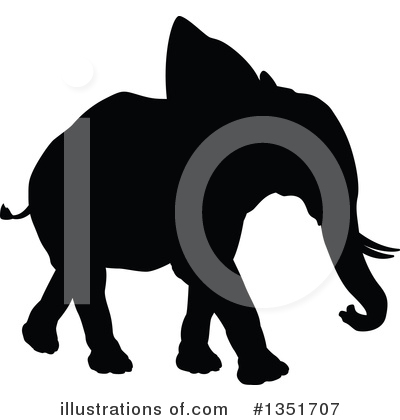 Royalty-Free (RF) Elephant Clipart Illustration by AtStockIllustration - Stock Sample #1351707