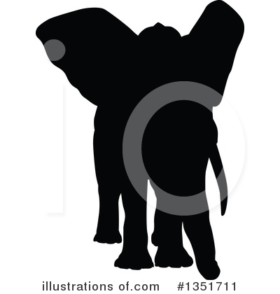 Royalty-Free (RF) Elephant Clipart Illustration by AtStockIllustration - Stock Sample #1351711