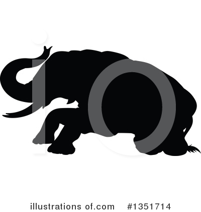 Royalty-Free (RF) Elephant Clipart Illustration by AtStockIllustration - Stock Sample #1351714