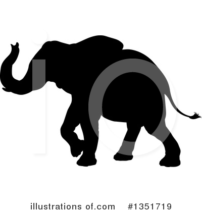 Royalty-Free (RF) Elephant Clipart Illustration by AtStockIllustration - Stock Sample #1351719