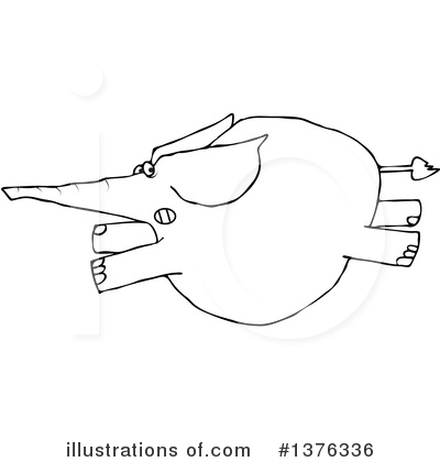 Royalty-Free (RF) Elephant Clipart Illustration by djart - Stock Sample #1376336