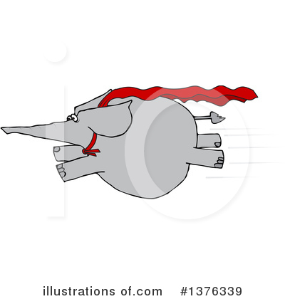 Royalty-Free (RF) Elephant Clipart Illustration by djart - Stock Sample #1376339