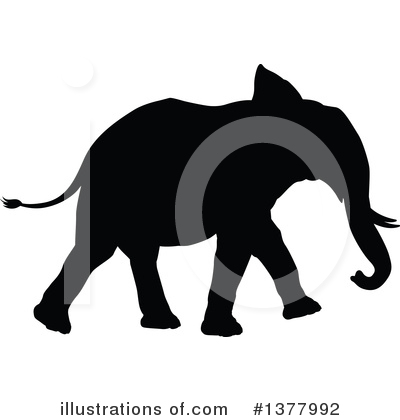 Royalty-Free (RF) Elephant Clipart Illustration by AtStockIllustration - Stock Sample #1377992