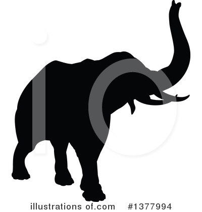 Royalty-Free (RF) Elephant Clipart Illustration by AtStockIllustration - Stock Sample #1377994