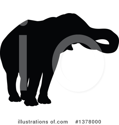 Royalty-Free (RF) Elephant Clipart Illustration by AtStockIllustration - Stock Sample #1378000