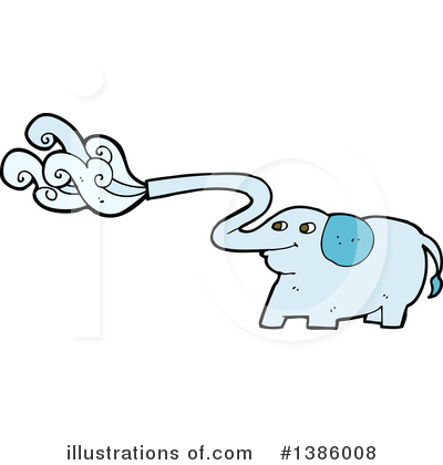 Royalty-Free (RF) Elephant Clipart Illustration by lineartestpilot - Stock Sample #1386008