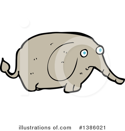 Royalty-Free (RF) Elephant Clipart Illustration by lineartestpilot - Stock Sample #1386021