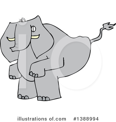 Royalty-Free (RF) Elephant Clipart Illustration by djart - Stock Sample #1388994