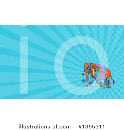 Royalty-Free (RF) Elephant Clipart Illustration by patrimonio - Stock Sample #1395311