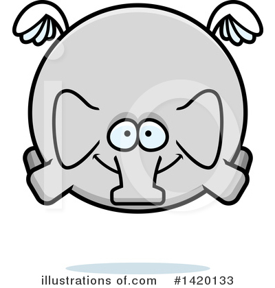 Royalty-Free (RF) Elephant Clipart Illustration by Cory Thoman - Stock Sample #1420133