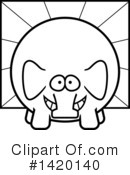 Elephant Clipart #1420140 by Cory Thoman