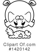 Elephant Clipart #1420142 by Cory Thoman