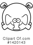 Elephant Clipart #1420143 by Cory Thoman