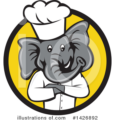 Royalty-Free (RF) Elephant Clipart Illustration by patrimonio - Stock Sample #1426892