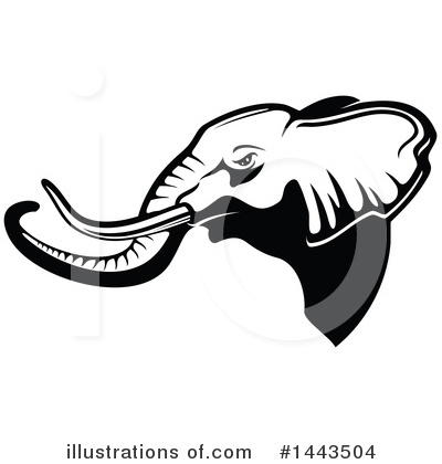 Royalty-Free (RF) Elephant Clipart Illustration by Vector Tradition SM - Stock Sample #1443504