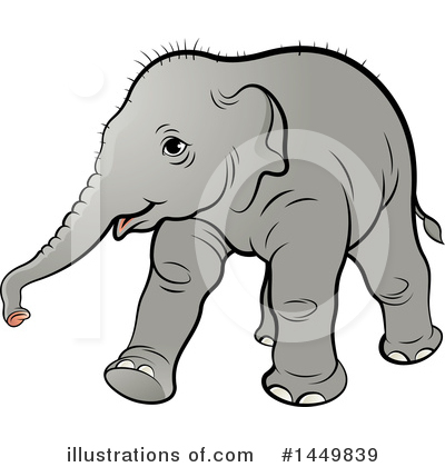 Royalty-Free (RF) Elephant Clipart Illustration by Lal Perera - Stock Sample #1449839