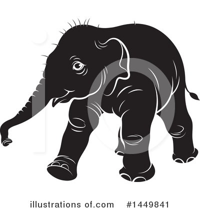 Royalty-Free (RF) Elephant Clipart Illustration by Lal Perera - Stock Sample #1449841