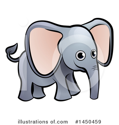 Royalty-Free (RF) Elephant Clipart Illustration by AtStockIllustration - Stock Sample #1450459