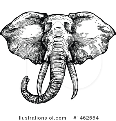 Royalty-Free (RF) Elephant Clipart Illustration by Vector Tradition SM - Stock Sample #1462554