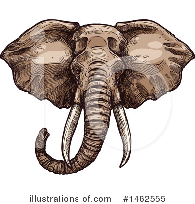 Royalty-Free (RF) Elephant Clipart Illustration by Vector Tradition SM - Stock Sample #1462555