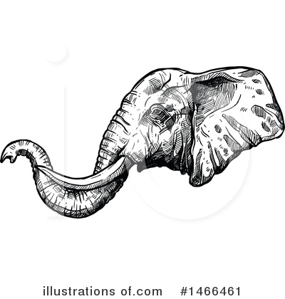 Royalty-Free (RF) Elephant Clipart Illustration by Vector Tradition SM - Stock Sample #1466461