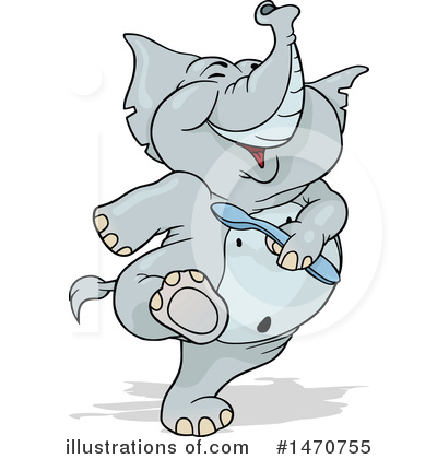 Royalty-Free (RF) Elephant Clipart Illustration by dero - Stock Sample #1470755