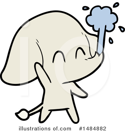 Royalty-Free (RF) Elephant Clipart Illustration by lineartestpilot - Stock Sample #1484882