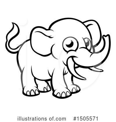Royalty-Free (RF) Elephant Clipart Illustration by AtStockIllustration - Stock Sample #1505571