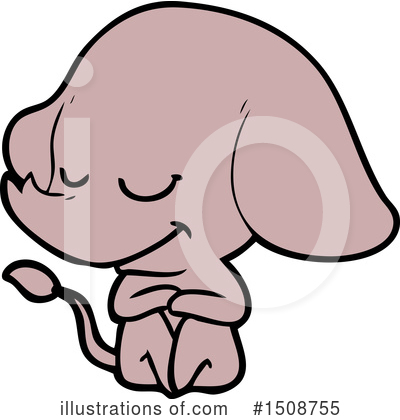 Royalty-Free (RF) Elephant Clipart Illustration by lineartestpilot - Stock Sample #1508755