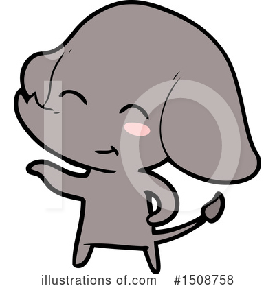 Royalty-Free (RF) Elephant Clipart Illustration by lineartestpilot - Stock Sample #1508758