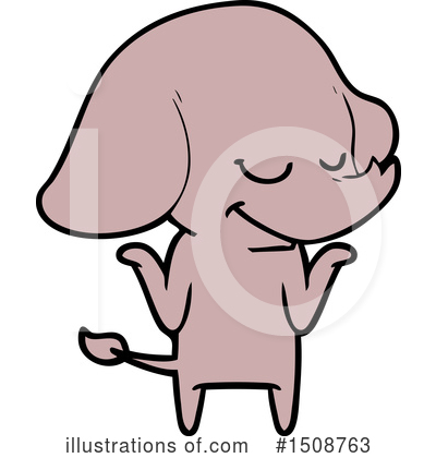 Royalty-Free (RF) Elephant Clipart Illustration by lineartestpilot - Stock Sample #1508763