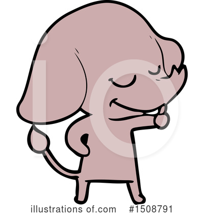 Royalty-Free (RF) Elephant Clipart Illustration by lineartestpilot - Stock Sample #1508791