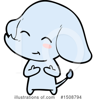 Royalty-Free (RF) Elephant Clipart Illustration by lineartestpilot - Stock Sample #1508794