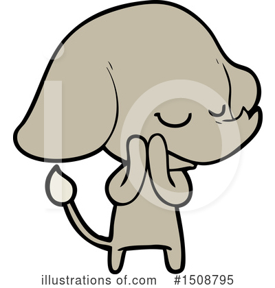 Royalty-Free (RF) Elephant Clipart Illustration by lineartestpilot - Stock Sample #1508795