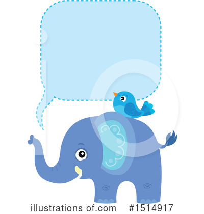 Royalty-Free (RF) Elephant Clipart Illustration by visekart - Stock Sample #1514917