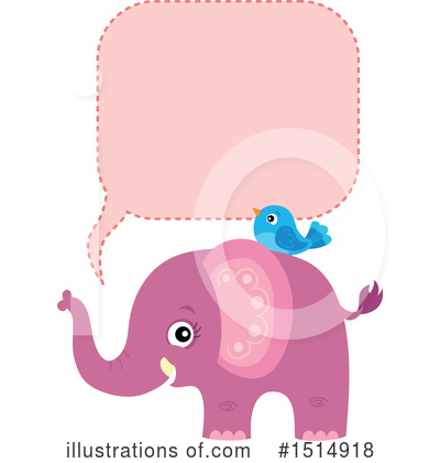 Royalty-Free (RF) Elephant Clipart Illustration by visekart - Stock Sample #1514918