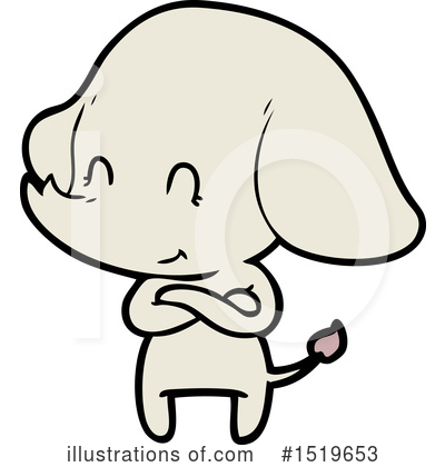 Royalty-Free (RF) Elephant Clipart Illustration by lineartestpilot - Stock Sample #1519653