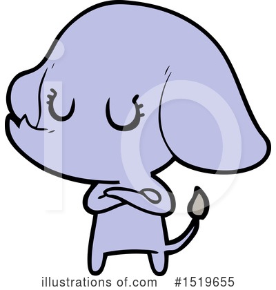 Royalty-Free (RF) Elephant Clipart Illustration by lineartestpilot - Stock Sample #1519655