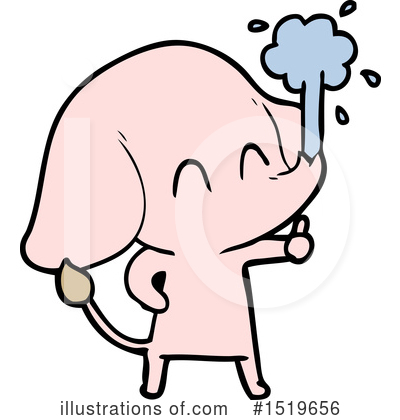 Royalty-Free (RF) Elephant Clipart Illustration by lineartestpilot - Stock Sample #1519656