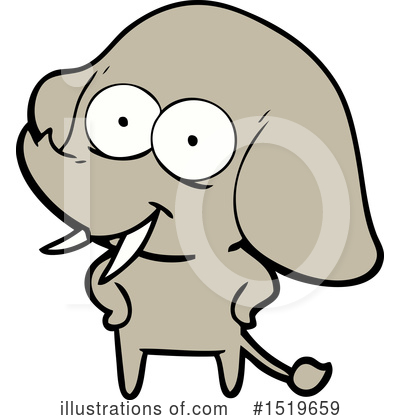 Royalty-Free (RF) Elephant Clipart Illustration by lineartestpilot - Stock Sample #1519659
