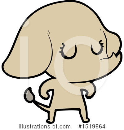 Royalty-Free (RF) Elephant Clipart Illustration by lineartestpilot - Stock Sample #1519664