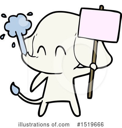 Royalty-Free (RF) Elephant Clipart Illustration by lineartestpilot - Stock Sample #1519666